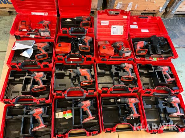 Paket skruv och mutterdragare 14st Hilti