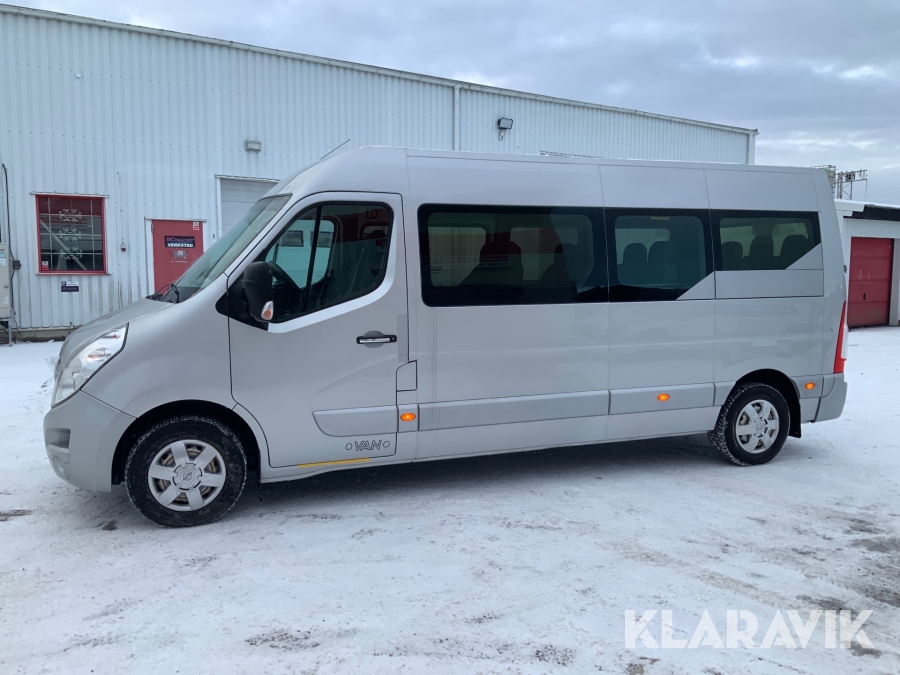 Buss Opel Movano 2.3 CDTO lång 17- sittplatser