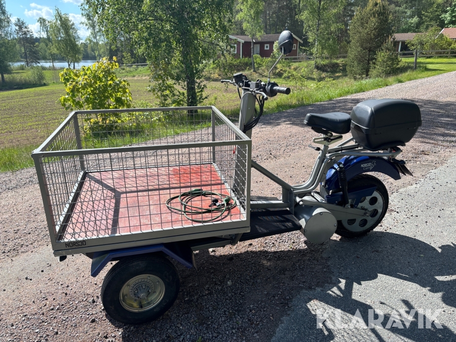 Flakmoped Norsjö Carrier Electric