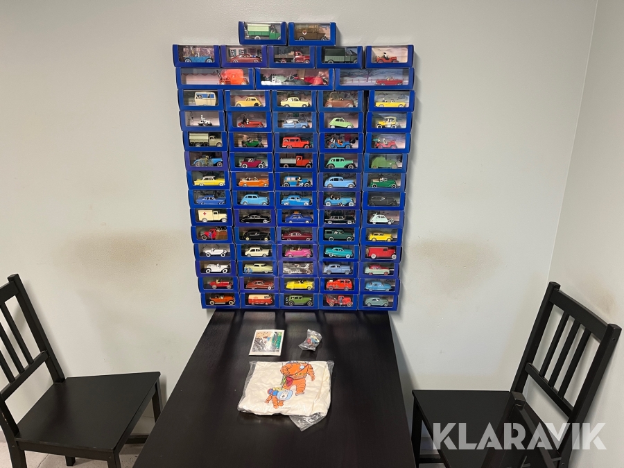 Tintin modellbilar 70st komplett kollektion med äkthetsintyg
