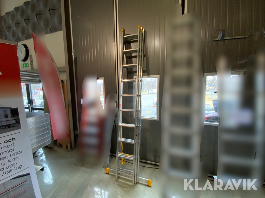 Tredelad stege Scando 6,3m 4st