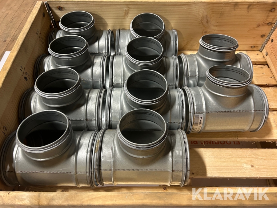 Spiro T-Rör Fresh Villaventilation 10 st