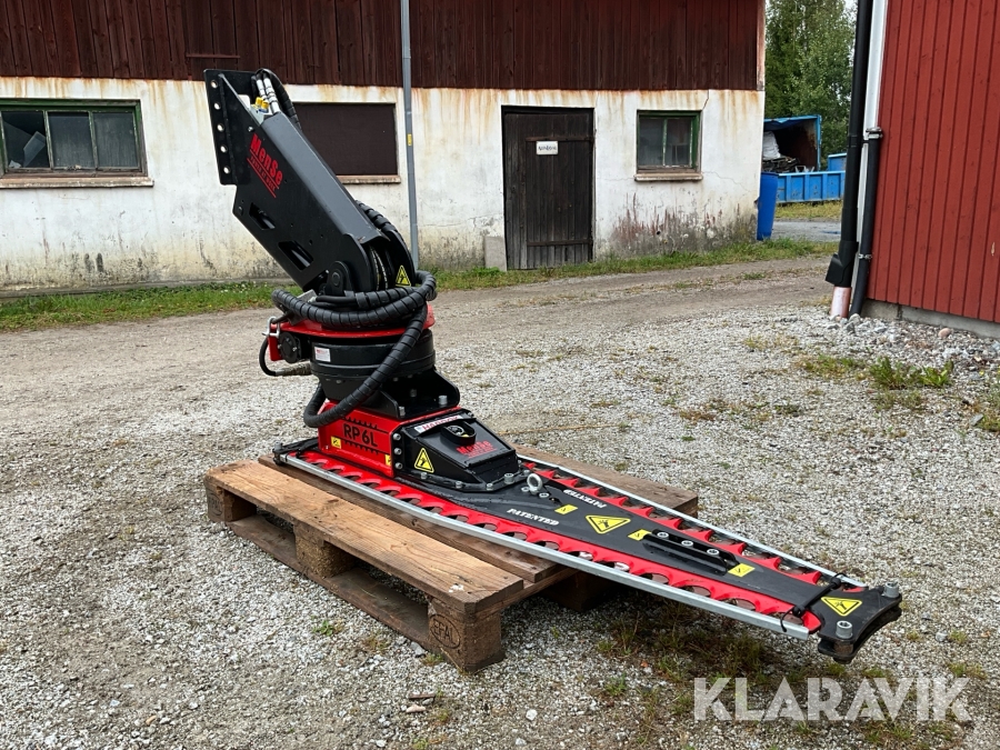 Hydrauliskt klippaggregat med snäckväxel och tiltfunktion Mense RP6L