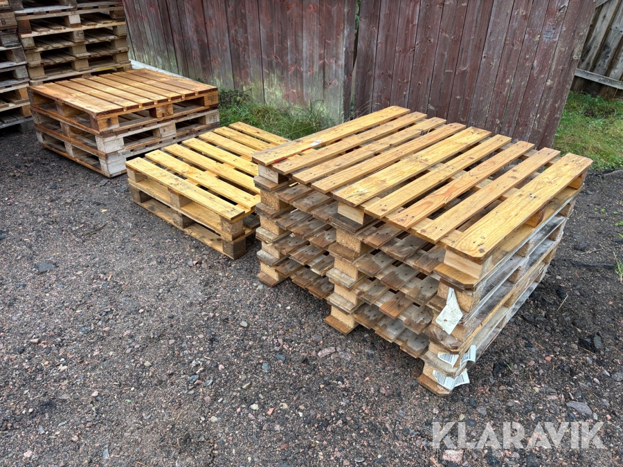 Träpallar 10st olika modell