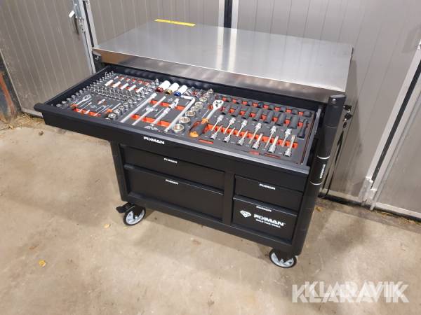 Verktygsvagn Fixmann 467 delar