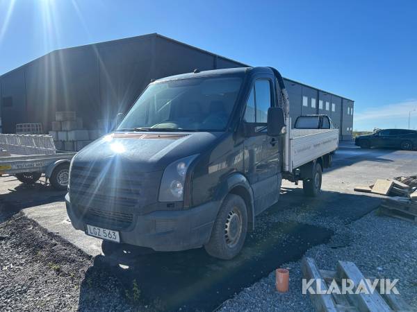 Transportbil Volkswagen Crafter med flak