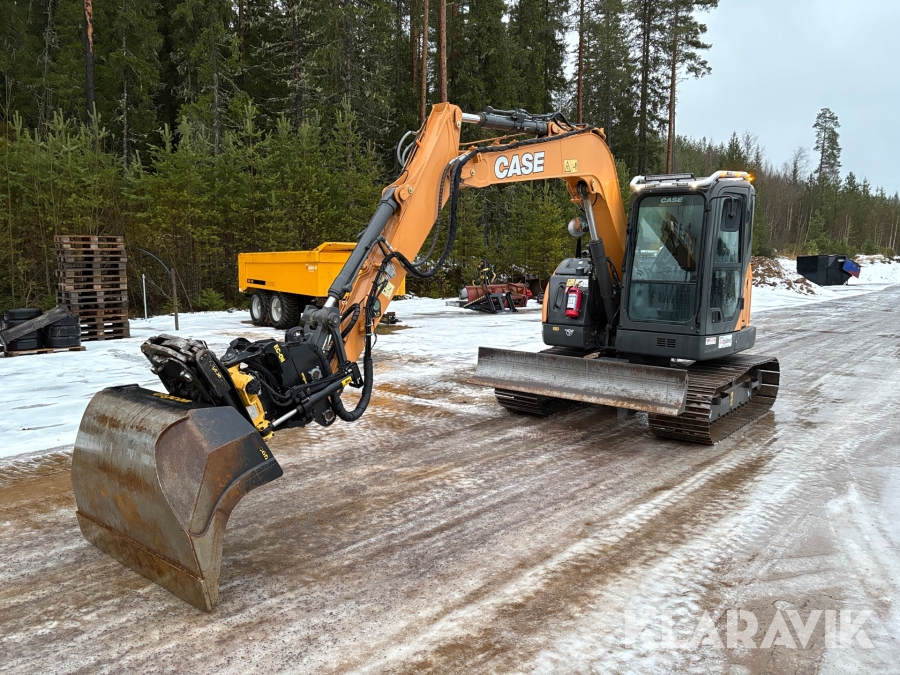 Grävmaskin Case CX85D SR med tillbehör