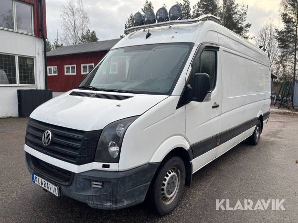 Crossbuss Volkswagen Crafter 35 2.0 TDI verkstadsinredning och bodel