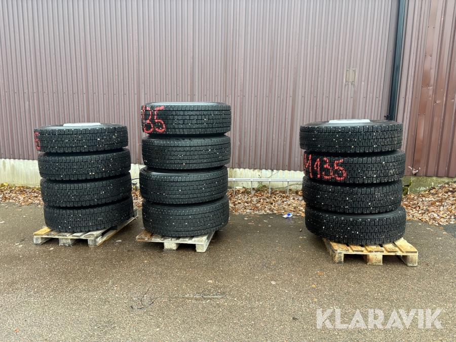 Dubbade Lastbilsdäck med fälg Bridgestone