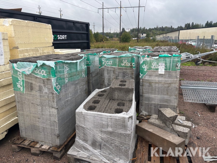 Lecablock/murblock Leca 650/3 9,5 pall - 226 st