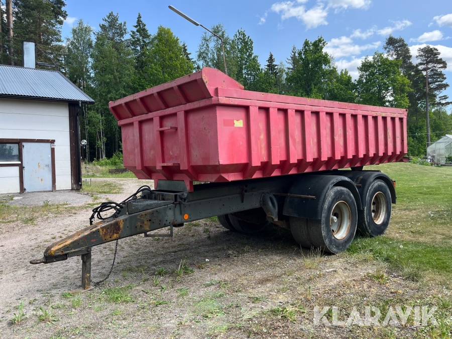 Dumperkärra   med schaktläm och hydraulisk broms