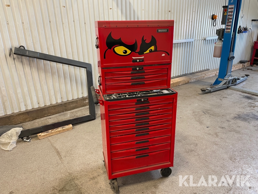Verktygsskåp Tengtools med verktyg