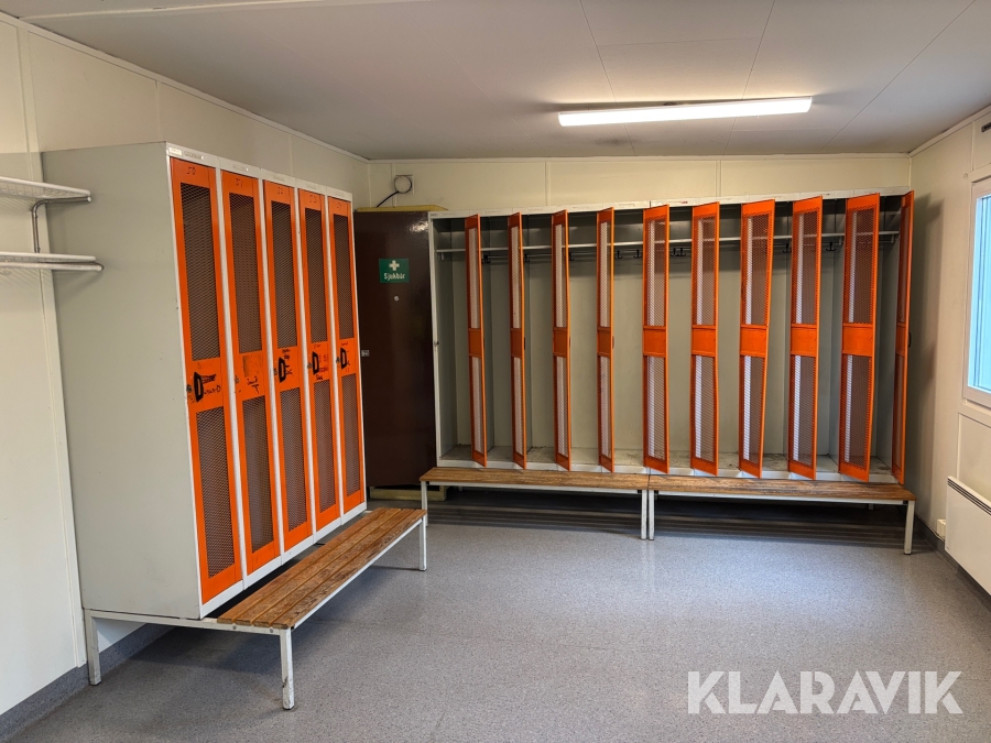 Omklädningsskåp Triboskåp 15 st skåp/3 st sektioner