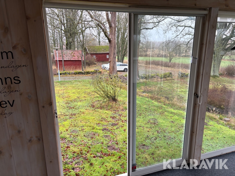 Glaspartier till Uterum