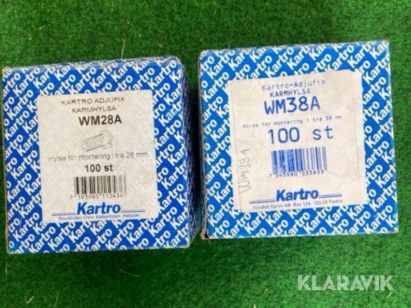 Karmskruv, formspik& klammer Kartri, Gunnebo & Krampe