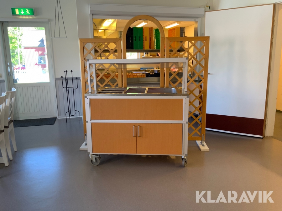 Salladsvagn samt avskiljare