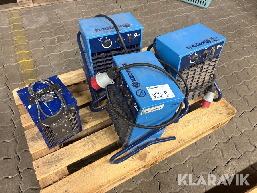 Värmefläktar El-Björn VF9 3 st