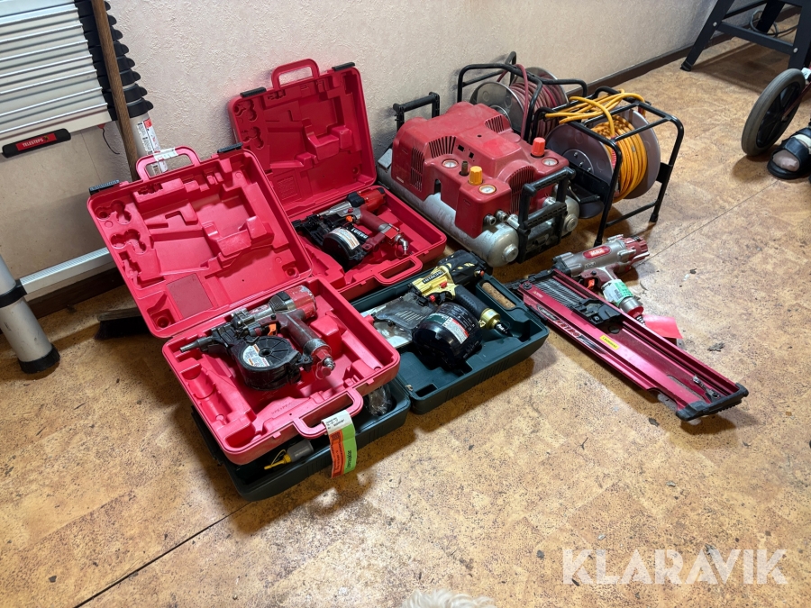 Högtrycksverktyg Max & Hitachi med kompressor