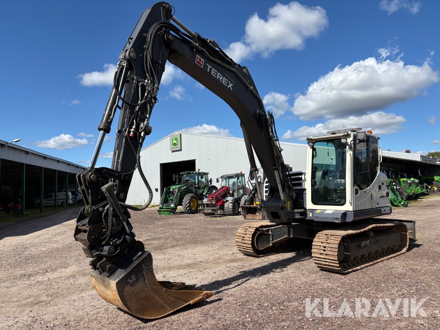 Grävmaskin Terex TC125 Mono med tiltrotator & skopor