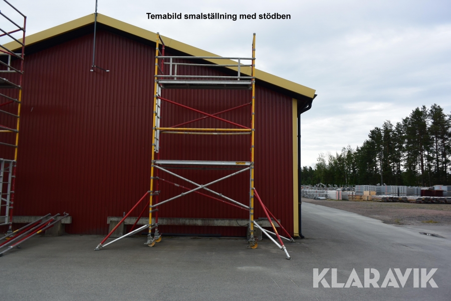 Lättmetalställning Instant ZipUp Smal plattformshöjd ca 4 m