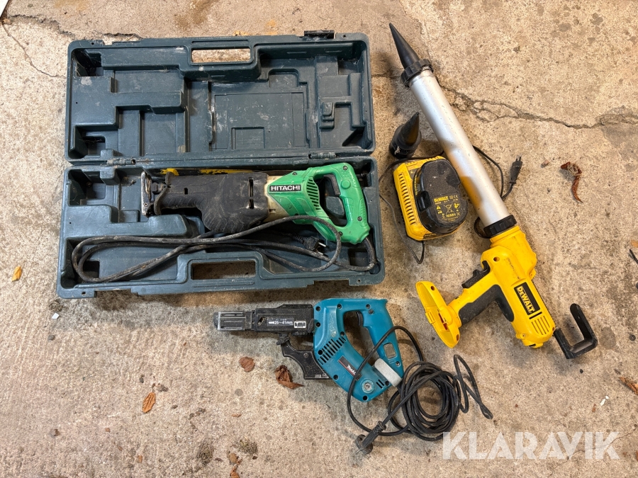 Handverktyg Dewalt/Makita/Hitachi 3st