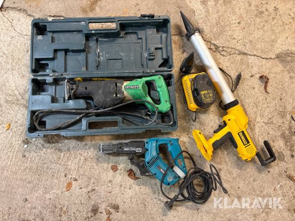 Handverktyg Dewalt/Makita/Hitachi 3st