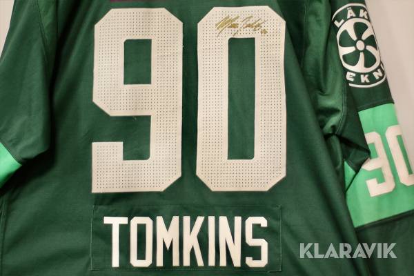 Matt Tomkins #90 i Färjestad BK - använd matchtröja 2022/23