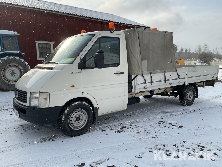 Flakbil med kran Volkswagen LT 35 2.5 TDI
