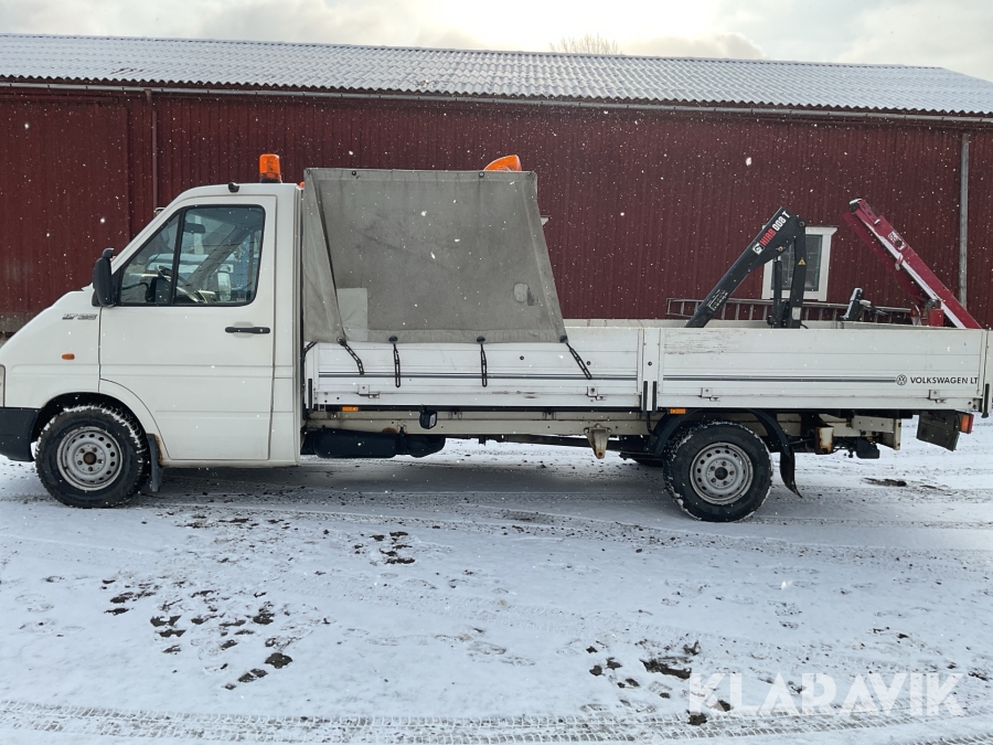 Flakbil med kran Volkswagen LT 35 2.5 TDI