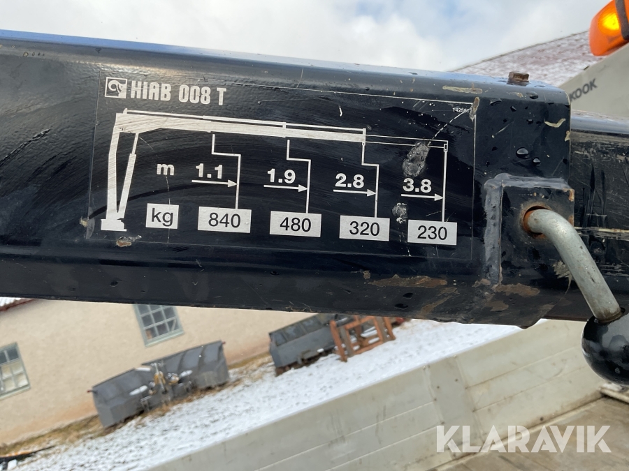 Flakbil med kran Volkswagen LT 35 2.5 TDI