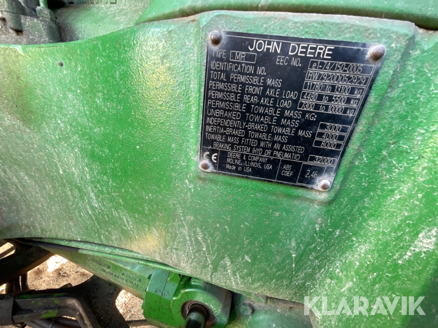 Traktor John Deere 7920