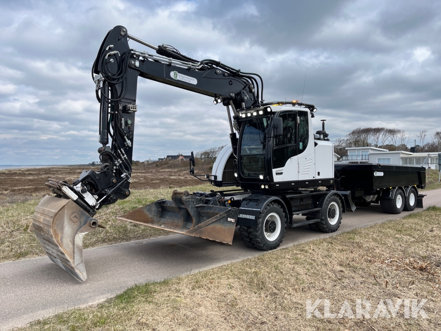 Hjulgrävare Liebherr A 914 Compact Litronic GPS Vagn 9 redskap