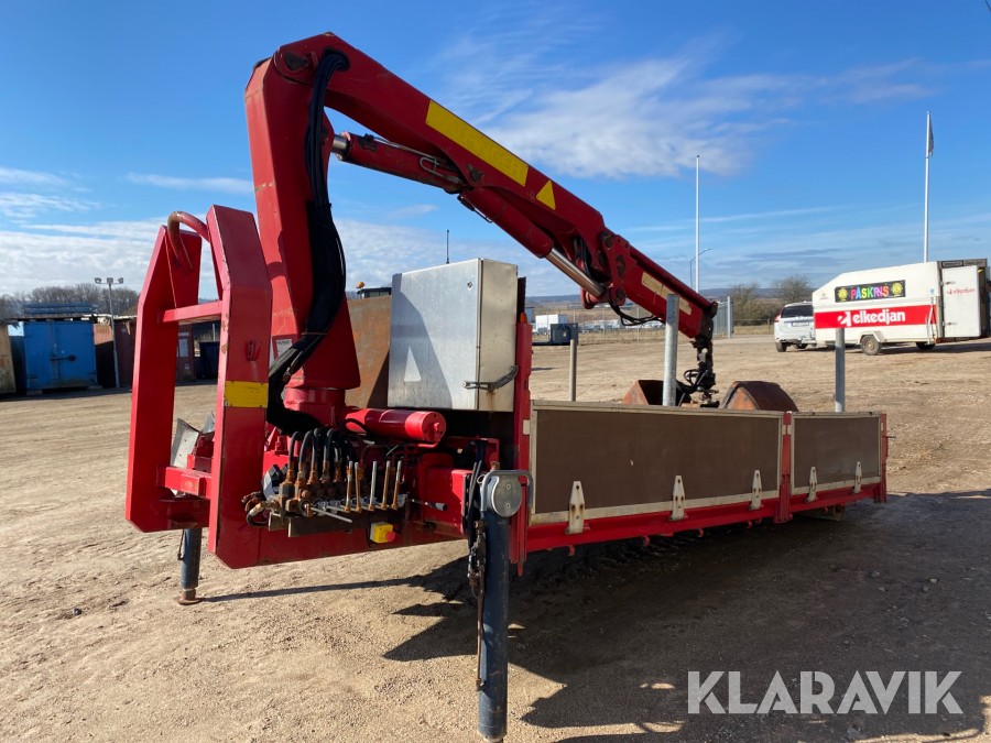 Kranflak med kran Palfinger PK 8000 A
