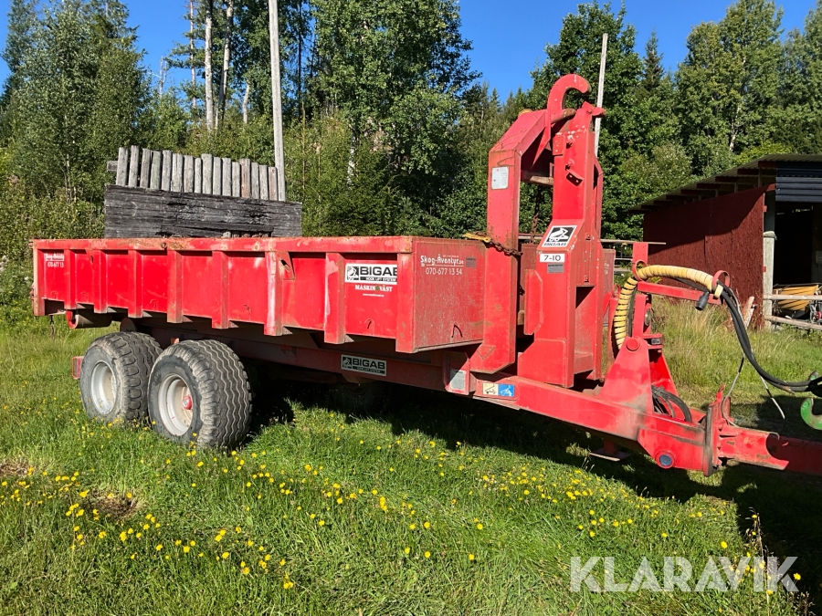 Lastväxlarkärra Bigab 7-10 med flak