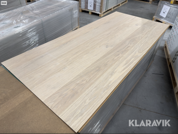 Ekgolv Woodura, Powder White, 95 kvm, 5-G, 1-stav, Välinge