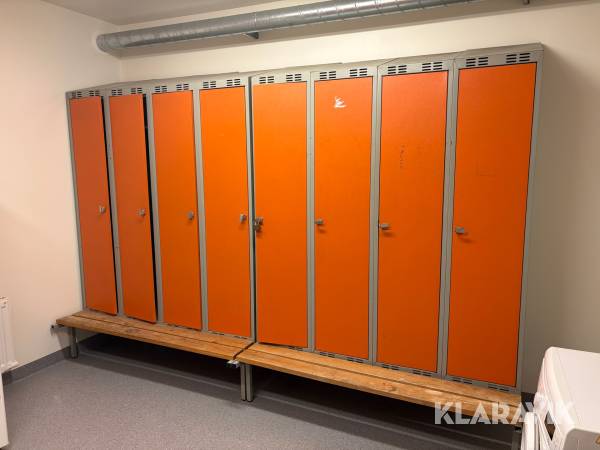 Omklädningsskåp 4 sektioner