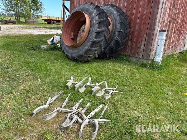 Dubbelmontage 18.4R38 med spännare