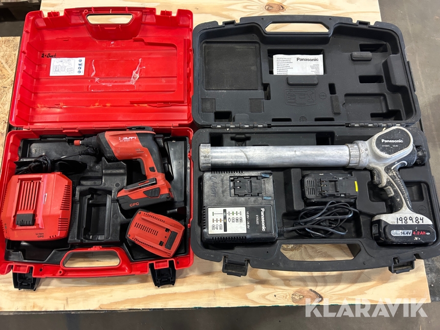 Skruvdragare 1 st, Fogpistol 1 st Hilti / Panasonic SD 5000-A22  / EY 3641LS1S