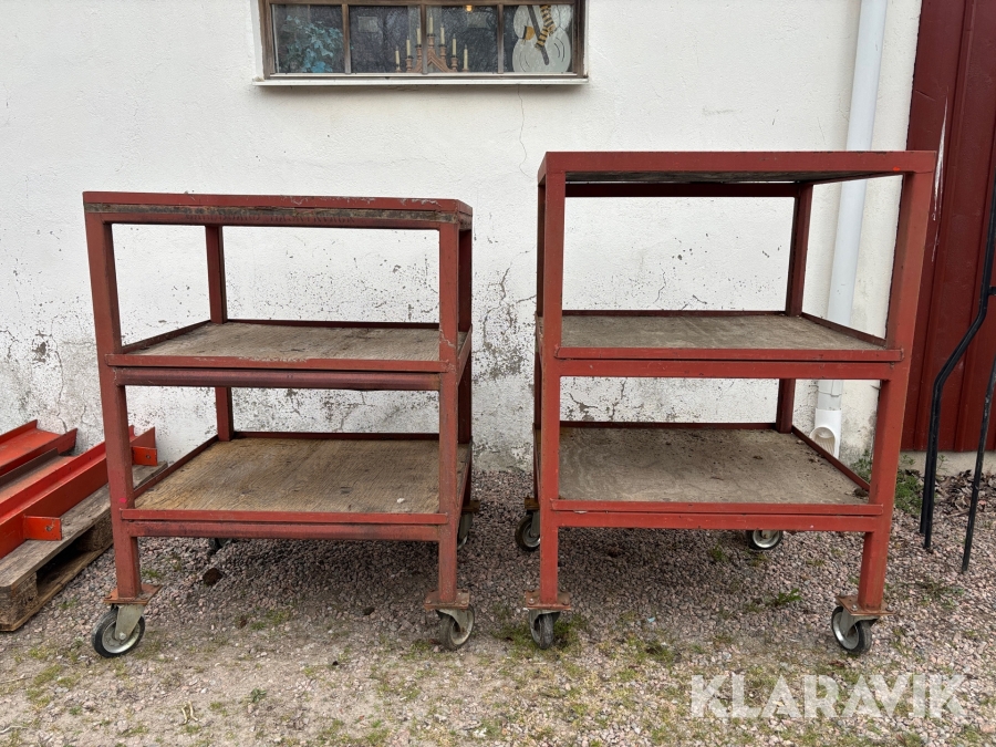 Rullvagnar 2st med hjul