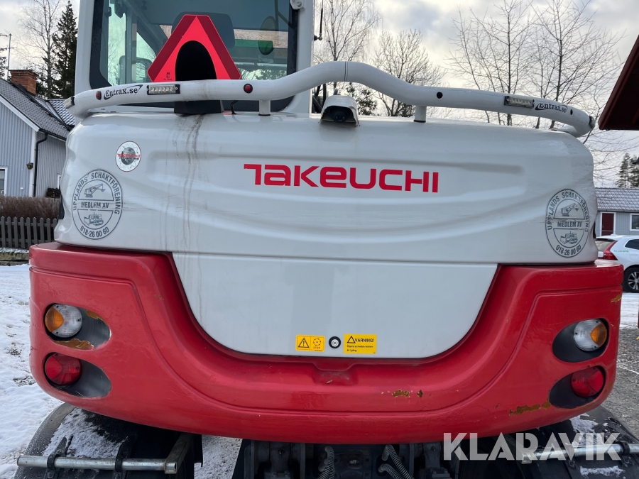 Hjulgrävare Takeuchi TB295W med redskap