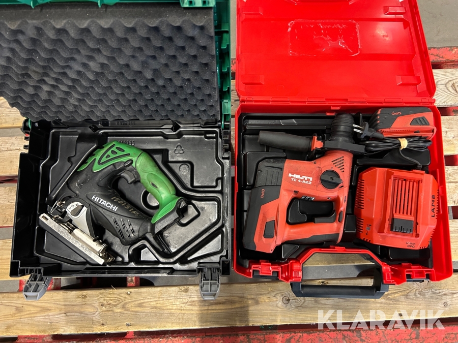 Borrhammare 1 st,  Sticksåg  1 st Hilti / Hitachi TE 4-A22 / CJ 18DSL