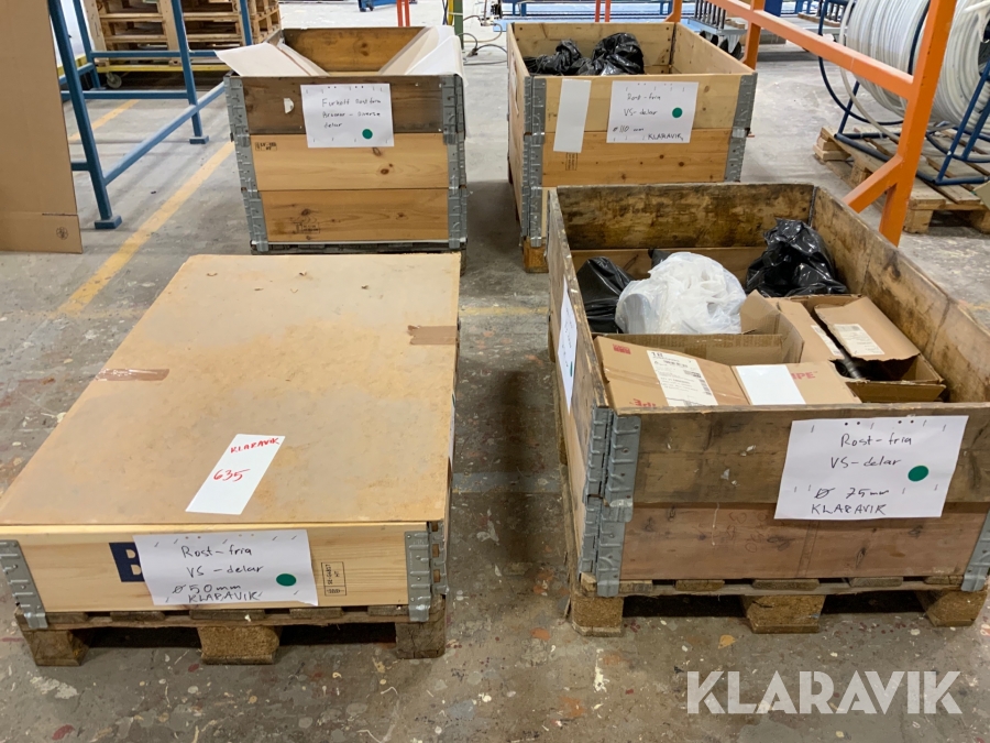 Pallar med Rostfria VS delar