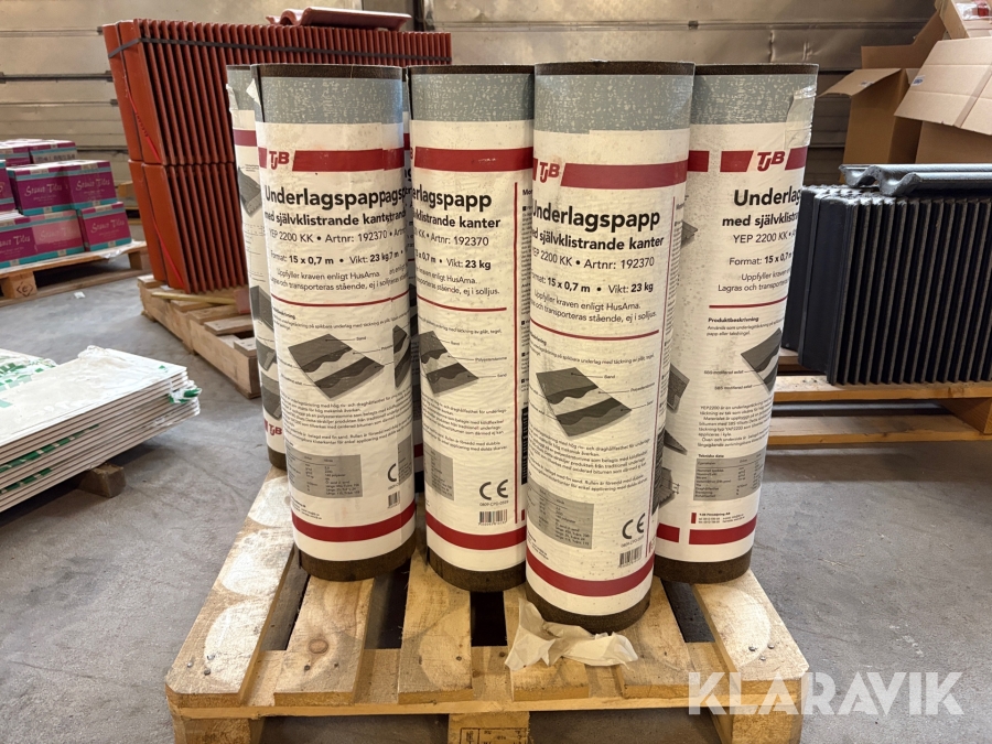 Underlagspapp TJB med självklistrande kanter YEP 2200 KK