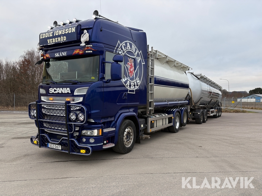 Tippbulkekipage Scania R 580 med Feldbinder
