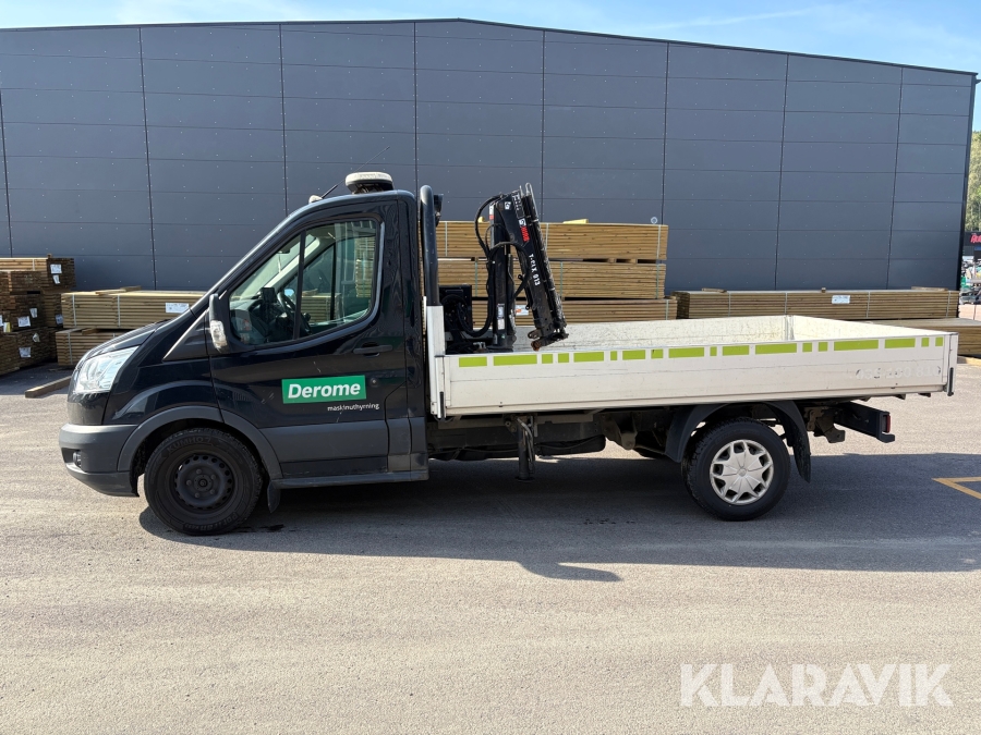Pickup Ford Transit 350 2.0 TDCi med kran
