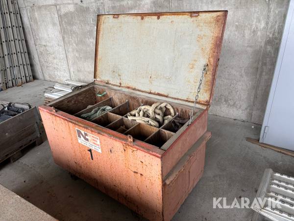 Kranlåda med stroppar