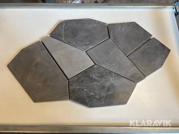 Klinker Pentagona Nero ca 30kvm