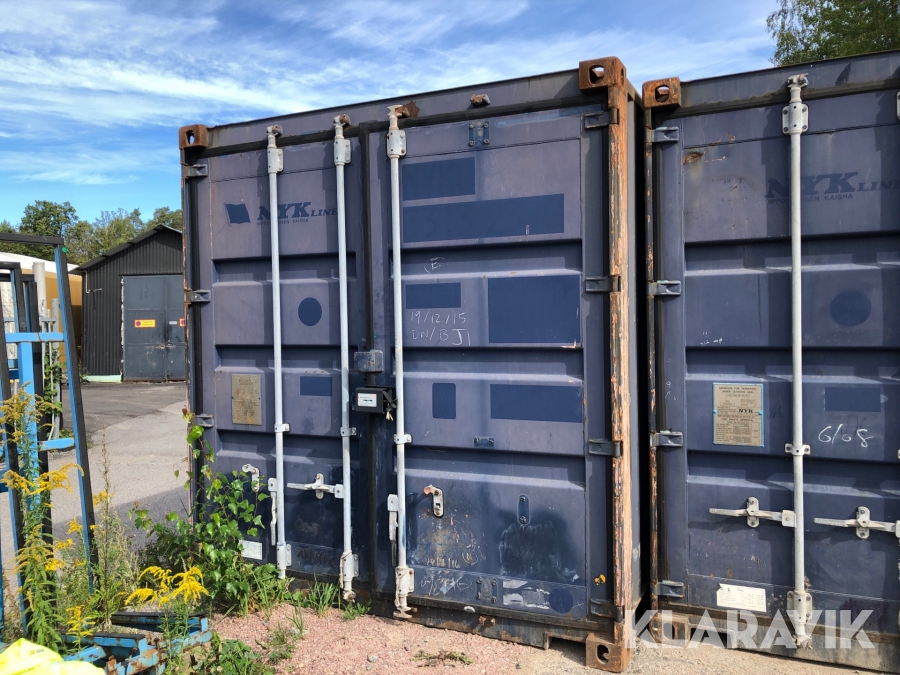 Container 20 fot med isoleringspaket 