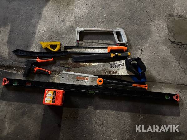 Diverse verktyg Bacho / G-man sågar hålsåg vattenpass