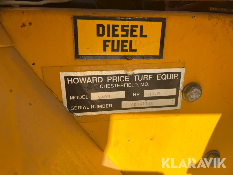 Redskapsbärare Howard Turf Blazer 727 Diesel 4x4